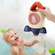 Juego de baño cohete lanza agua giratori