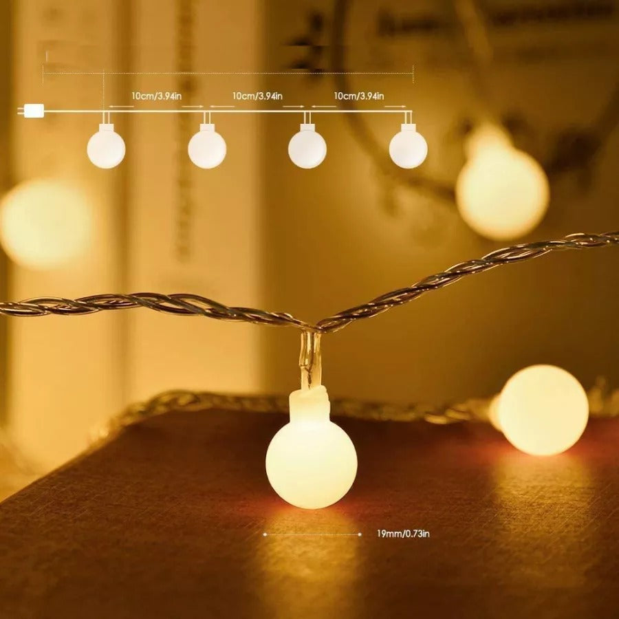 LUZ GUIRNALDA REDONDA CALIDA USB