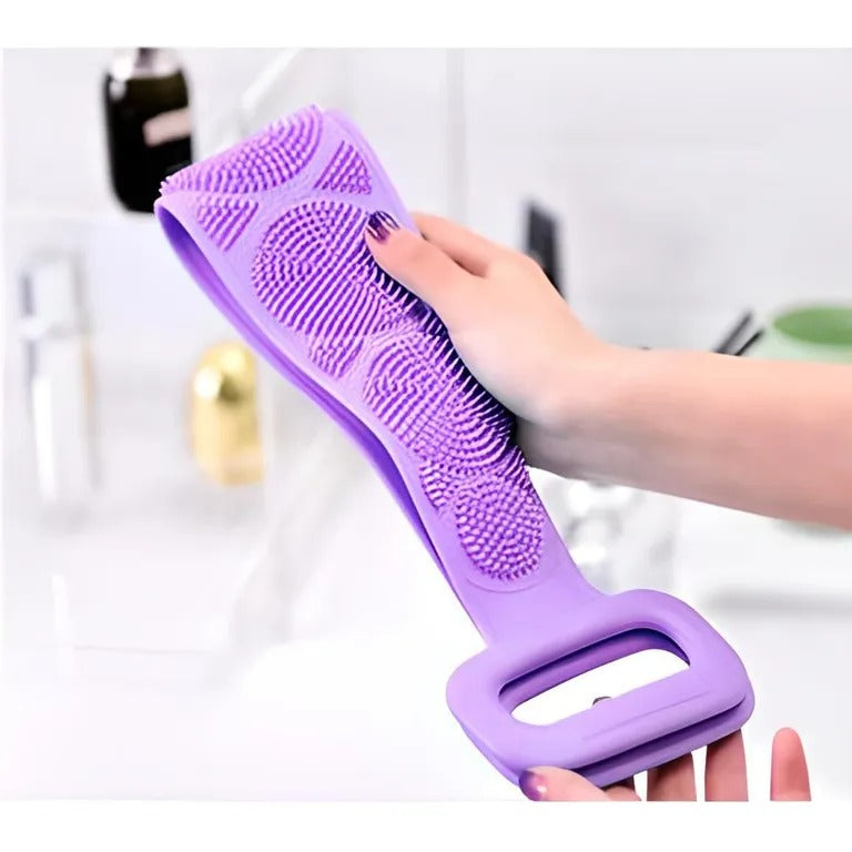 CEPILLO MASAJEADOR CORPORAL LARGO SILICONA