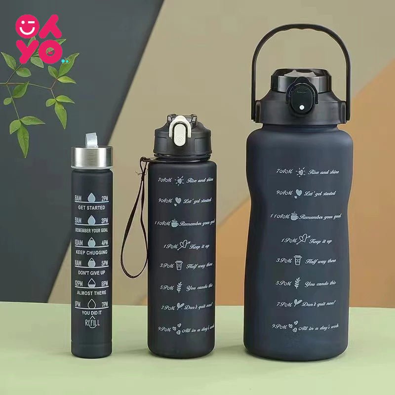 Botella motivacional Triple tapa - Barrio Meiggs