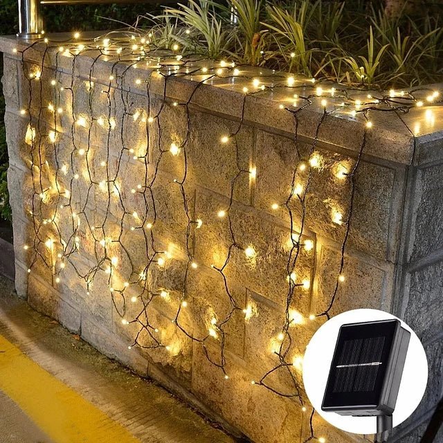 Guirnalda solar tipo arroz 8 METROS. - Barrio Meiggs