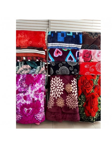 Cobertor 2 plaza diferentes colores y diseños importado Invierno
