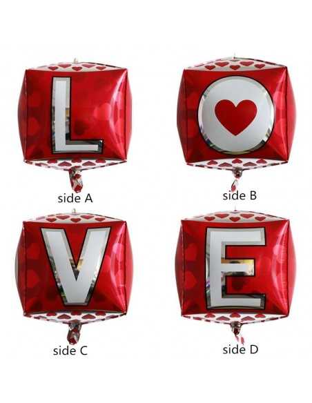 GLOBO 4D LOVE importado Dia de los Enamorados