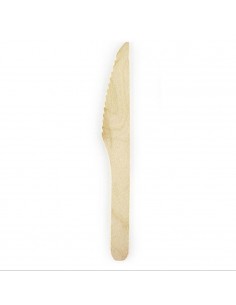 Cuchillos de madera 15 1/2 cm (Paq. 100 Unid.)  Parrillero