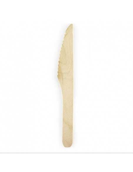 Cuchillos de madera 15 1/2 cm (Paq. 100 Unid.)  Ecológico