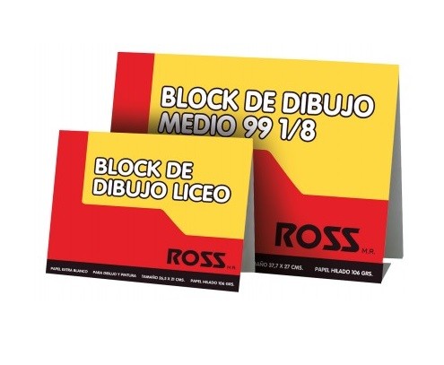 Block Dibujo Liceo 10 Hojas Ross