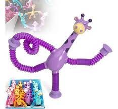 Set de 4 jirafas estirables sensoriales.