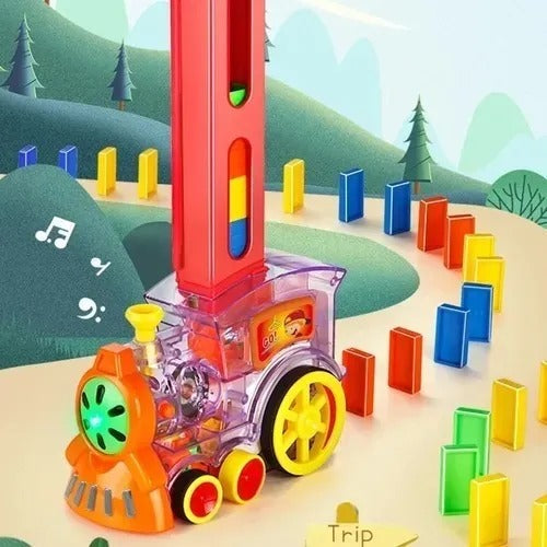 Tren domino de juguete