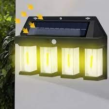 Foco Solar con Sensor 4 Ampolletas
