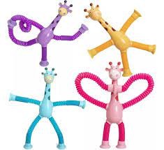Set de 4 jirafas estirables sensoriales.