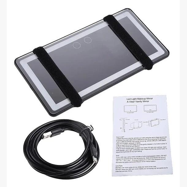 ESPEJO LED CON LUZ PARA AUTO - Barrio Meiggs