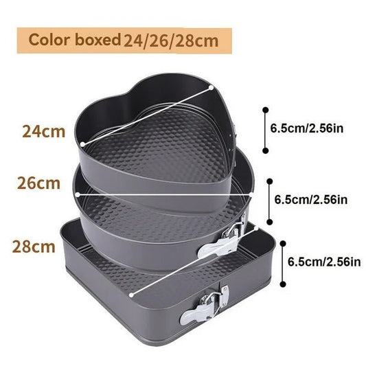 Molde desmontable 3PCS corazon - Barrio Meiggs