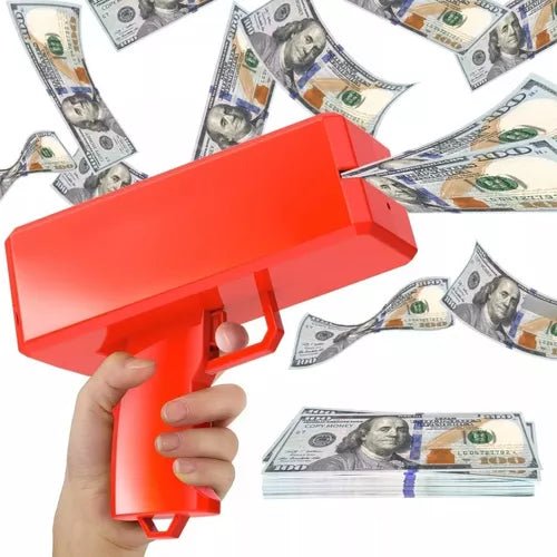 Money gun lanza billetes - Barrio Meiggs