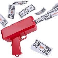 Money gun lanza billetes - Barrio Meiggs