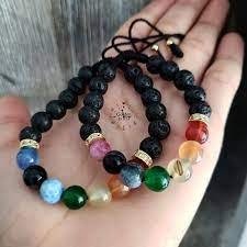 PULSERA PAREJAS 7 CHACKRA AMARRA + CAJA - Barrio Meiggs